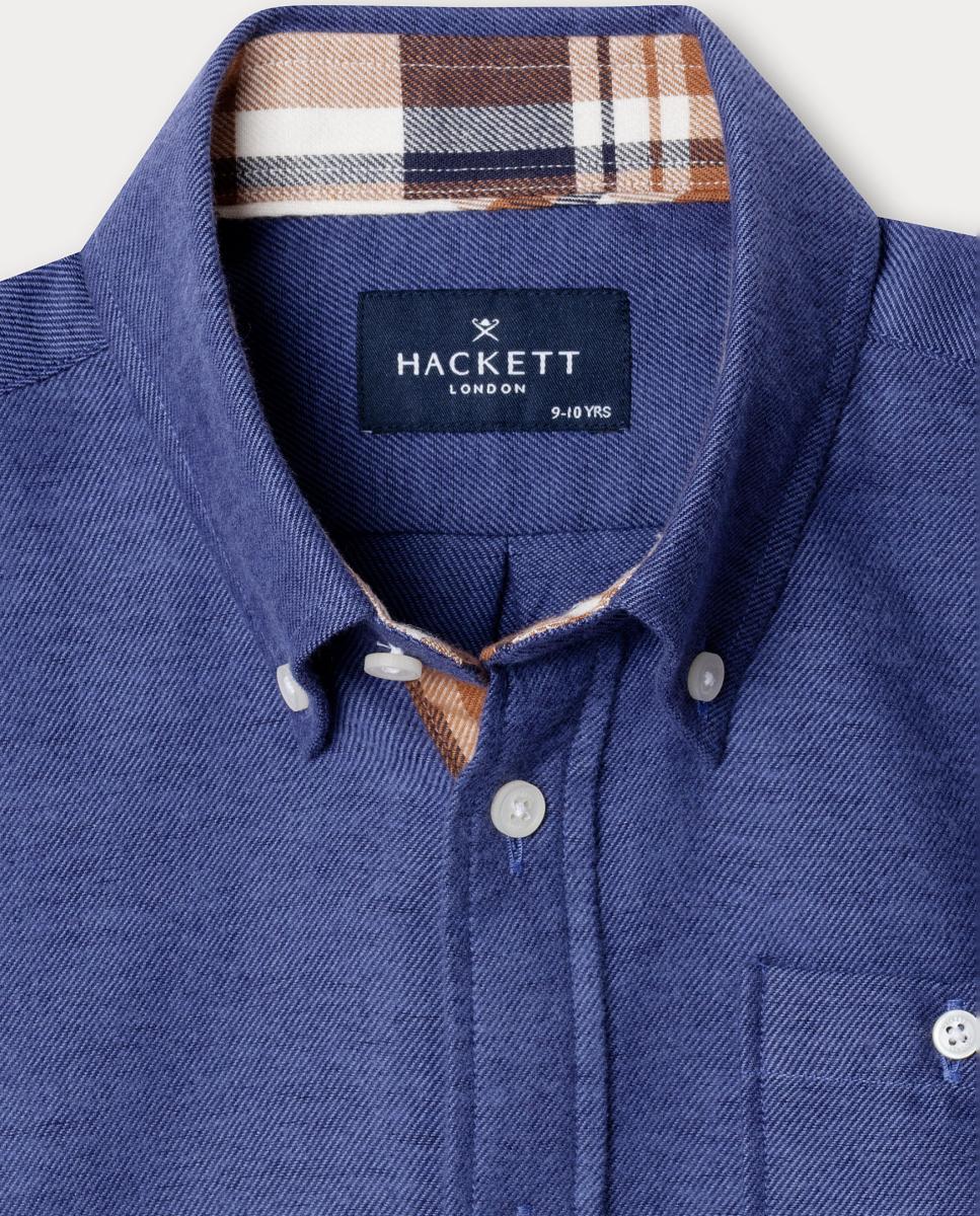 Camisa de franela de niño - Hackett - Azul Azul-3