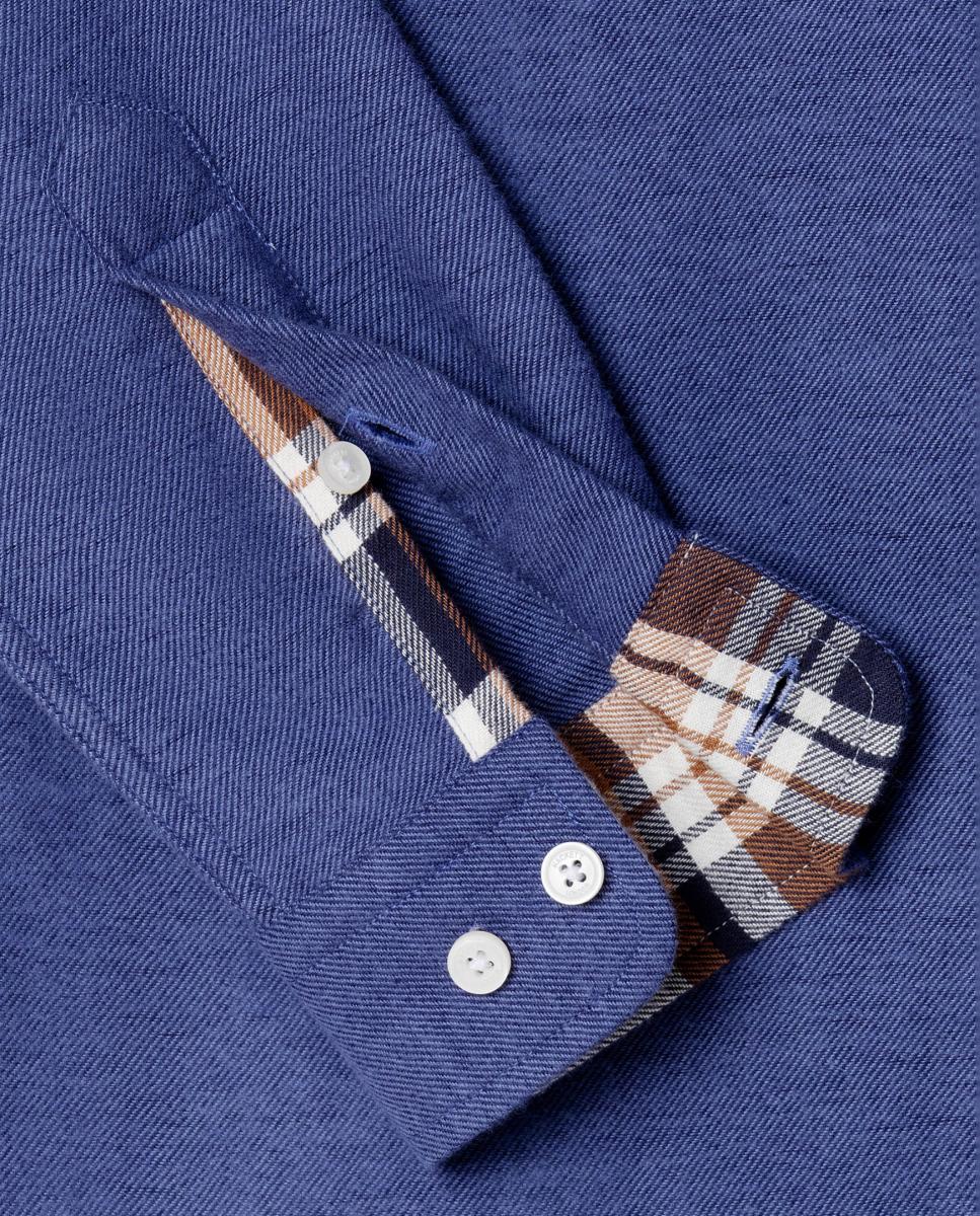 Camisa de franela de niño - Hackett - Azul Azul-4
