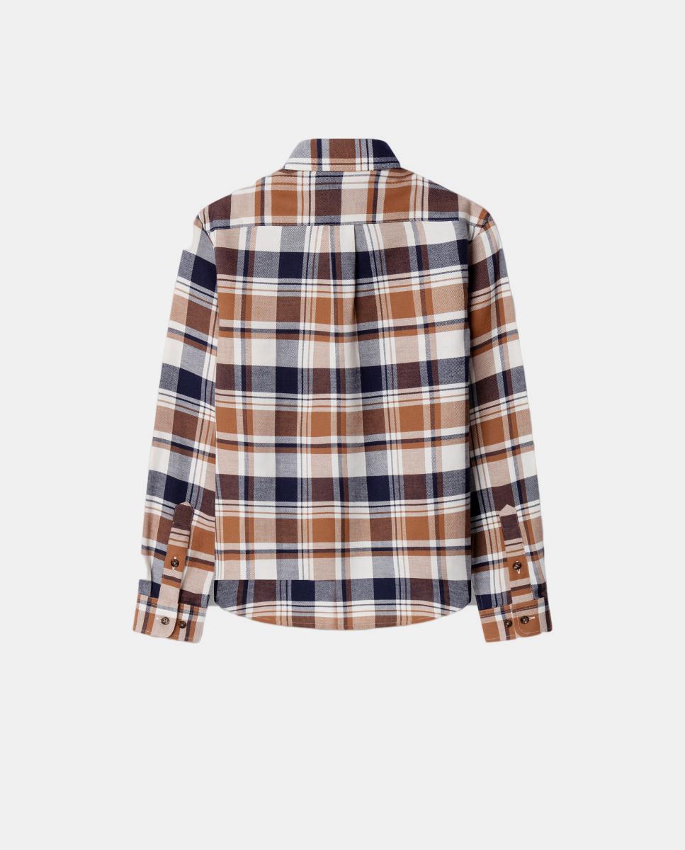 Sobrecamisa de Flanela Azul-marinho-2
