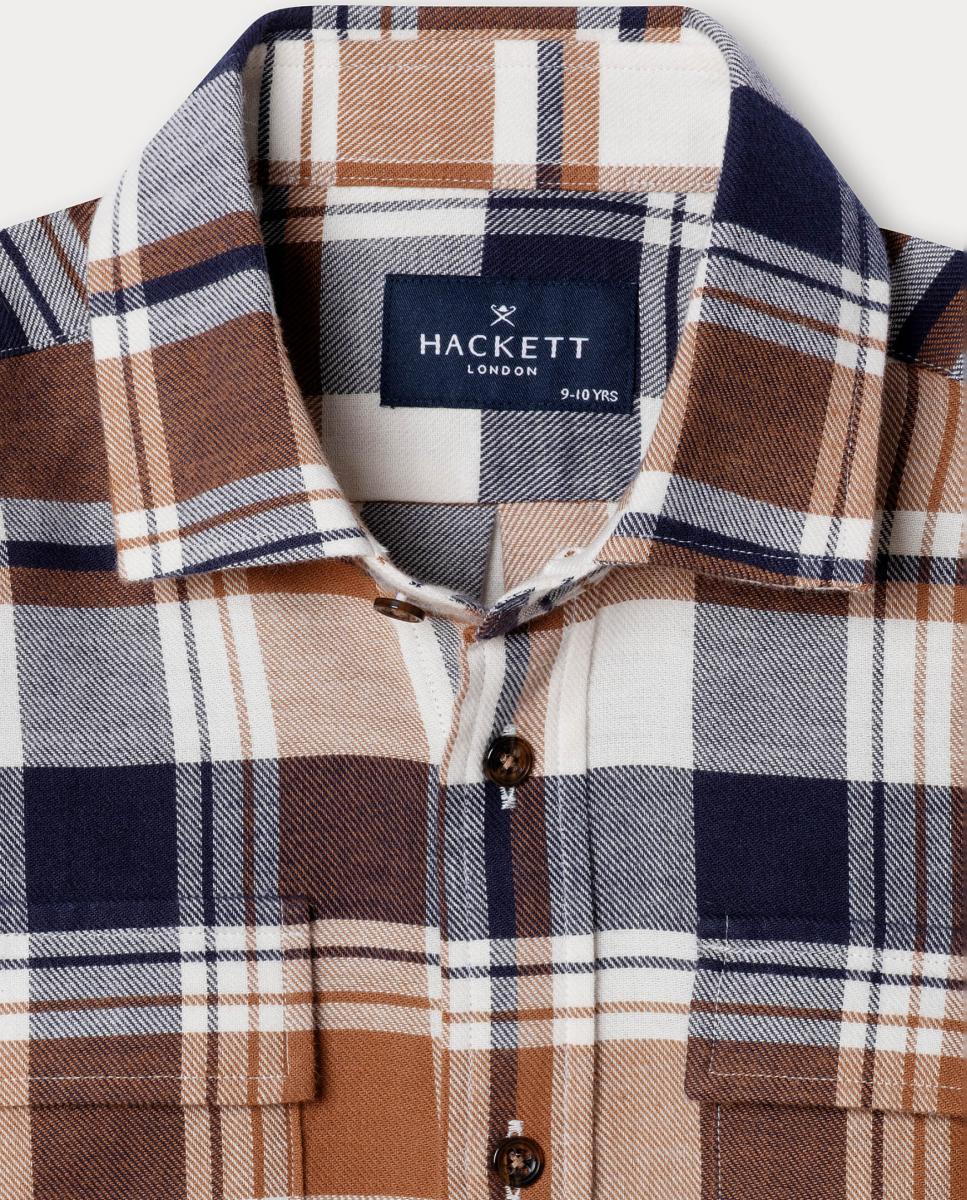 Sobrecamisa de Flanela Azul-marinho-3