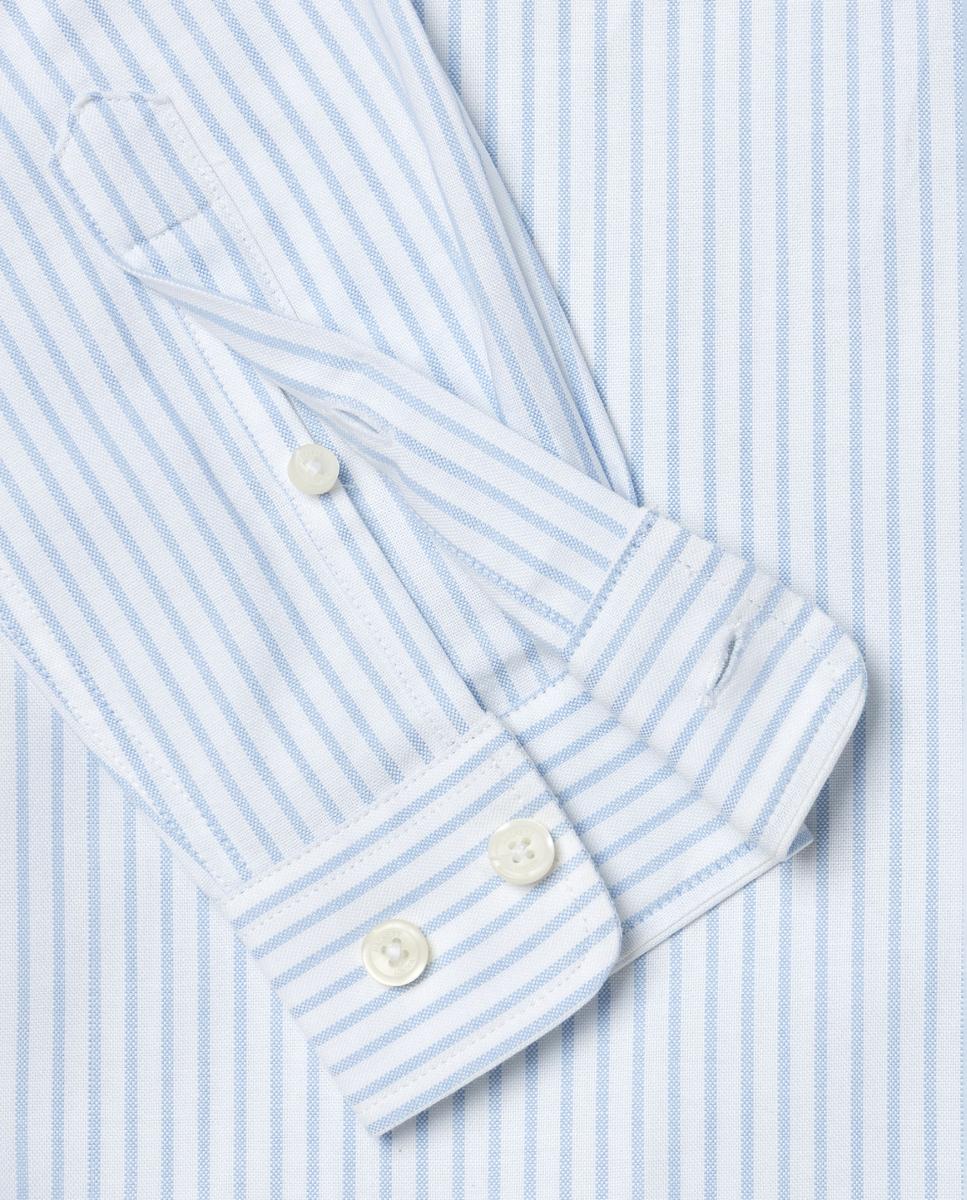 Camisa oxford de rayas de niño - Hackett - Azul claro Azul claro-4