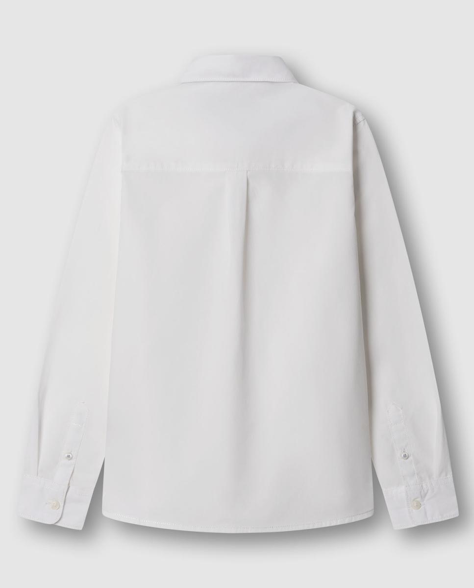 Camisa de Popelina Adam Branco-2