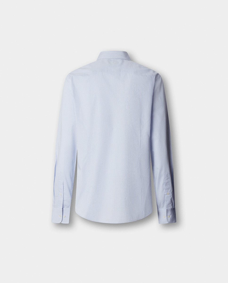 Camisa às Riscas City Bengal Hackett Azul-2