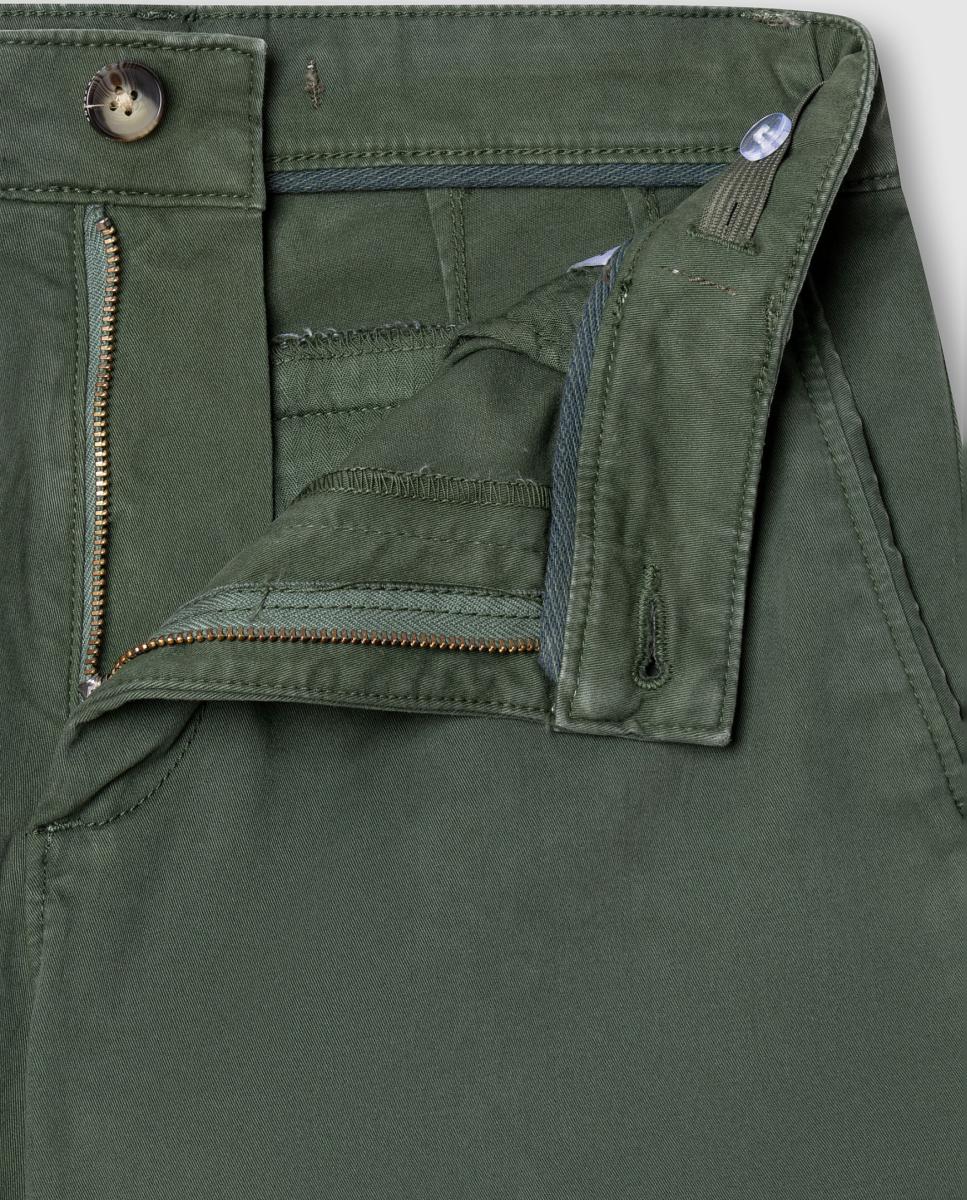 Pantalón chino Vicenzo de niño - Pepe Jeans - Verde militar Verde militar-3
