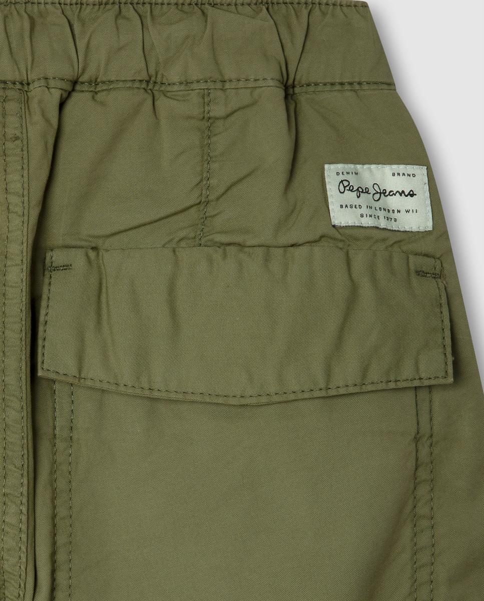Calças Cargo Bale Pepe Jeans Verde-militar-3