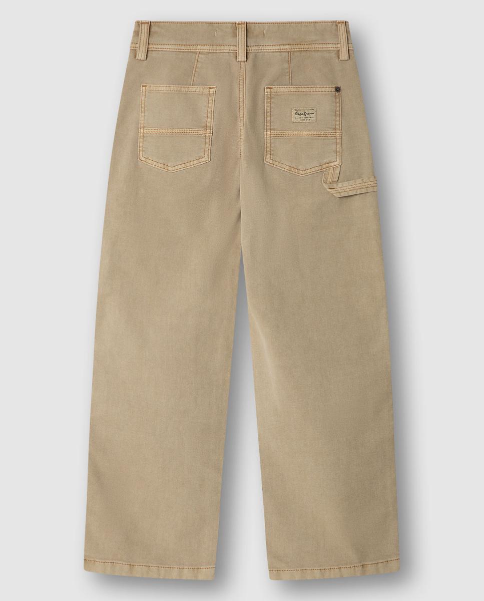 Calças com Remendos Oliver Pepe Jeans Camel-2