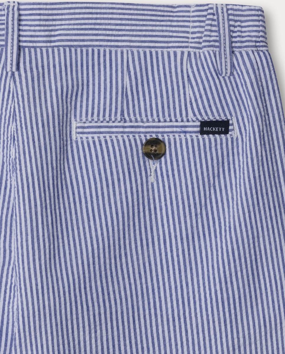 Calças às Riscas Heritage Hackett Azul-4