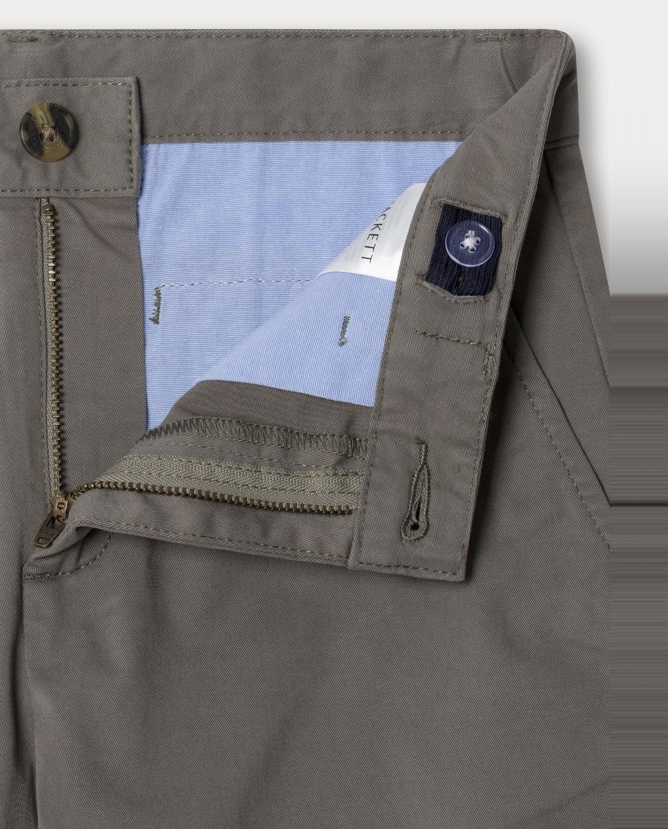 Calças Chino Clássicas Caqui-3