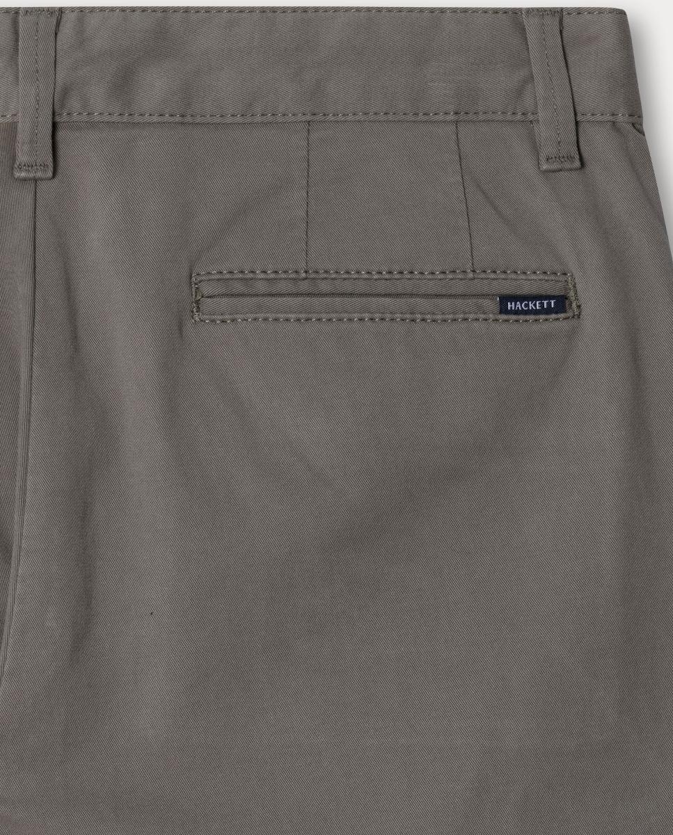 Calças Chino Clássicas Caqui-4