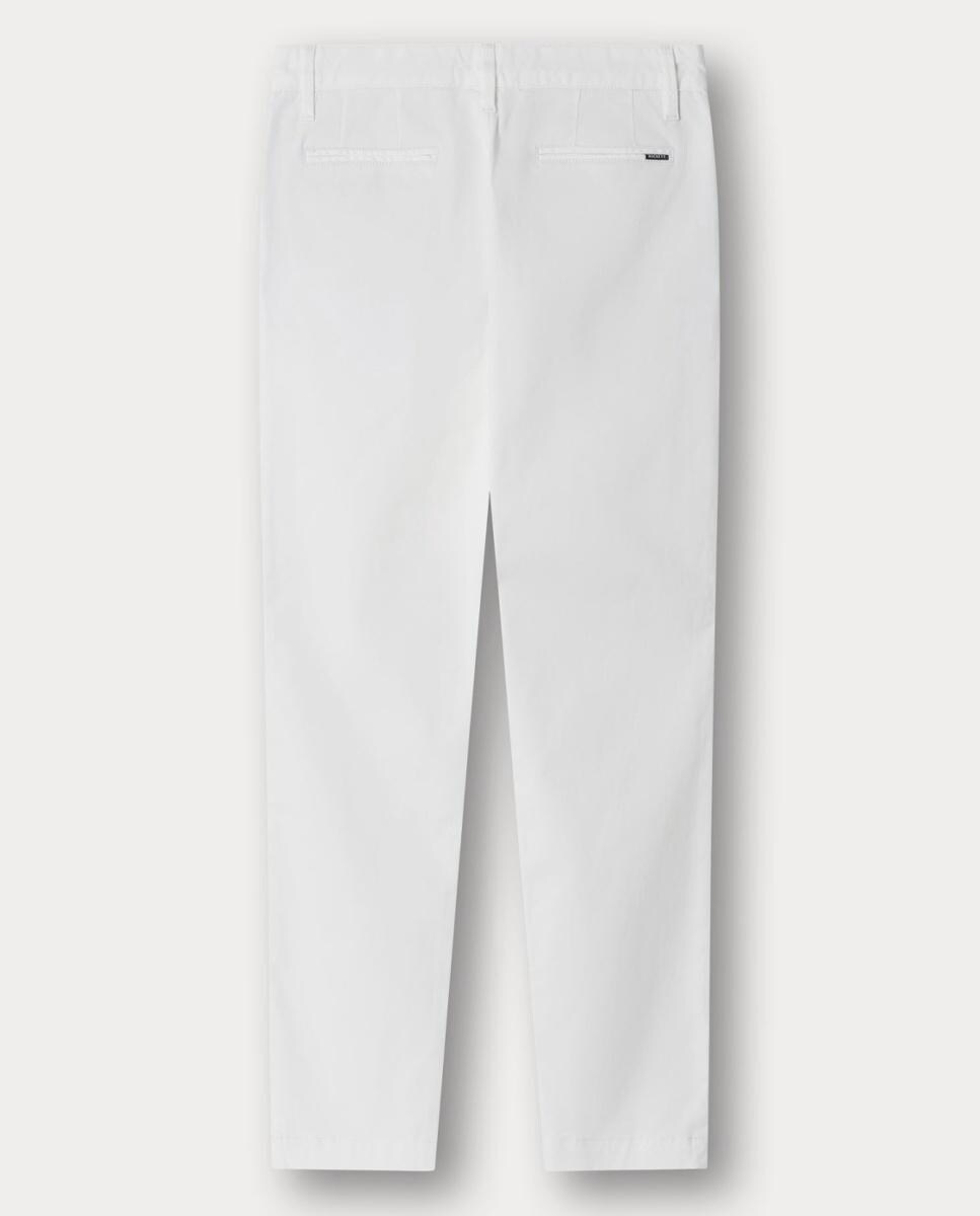 Calças Chino Clássicas Branco-2