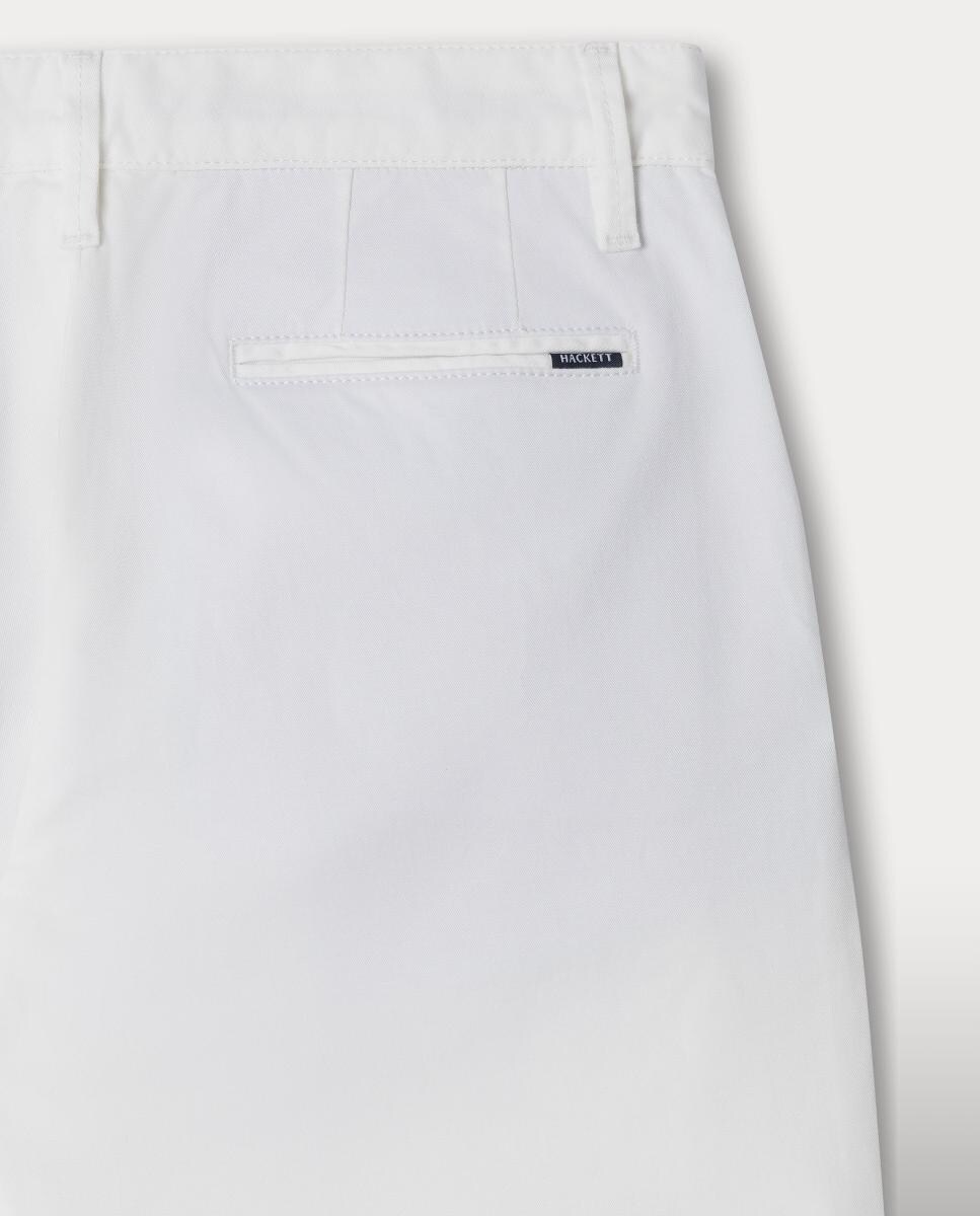 Calças Chino Clássicas Branco-4
