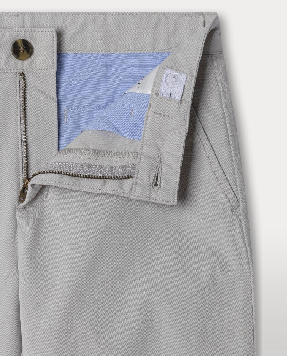 Calças Chino Clássicas Cinzento-claro-3