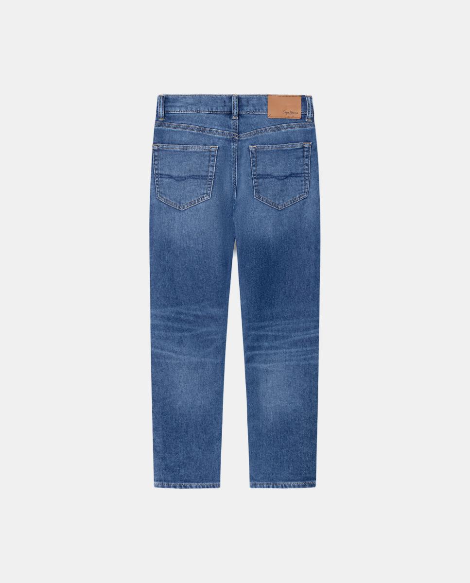 Jeans Straight Cashed Azul-2
