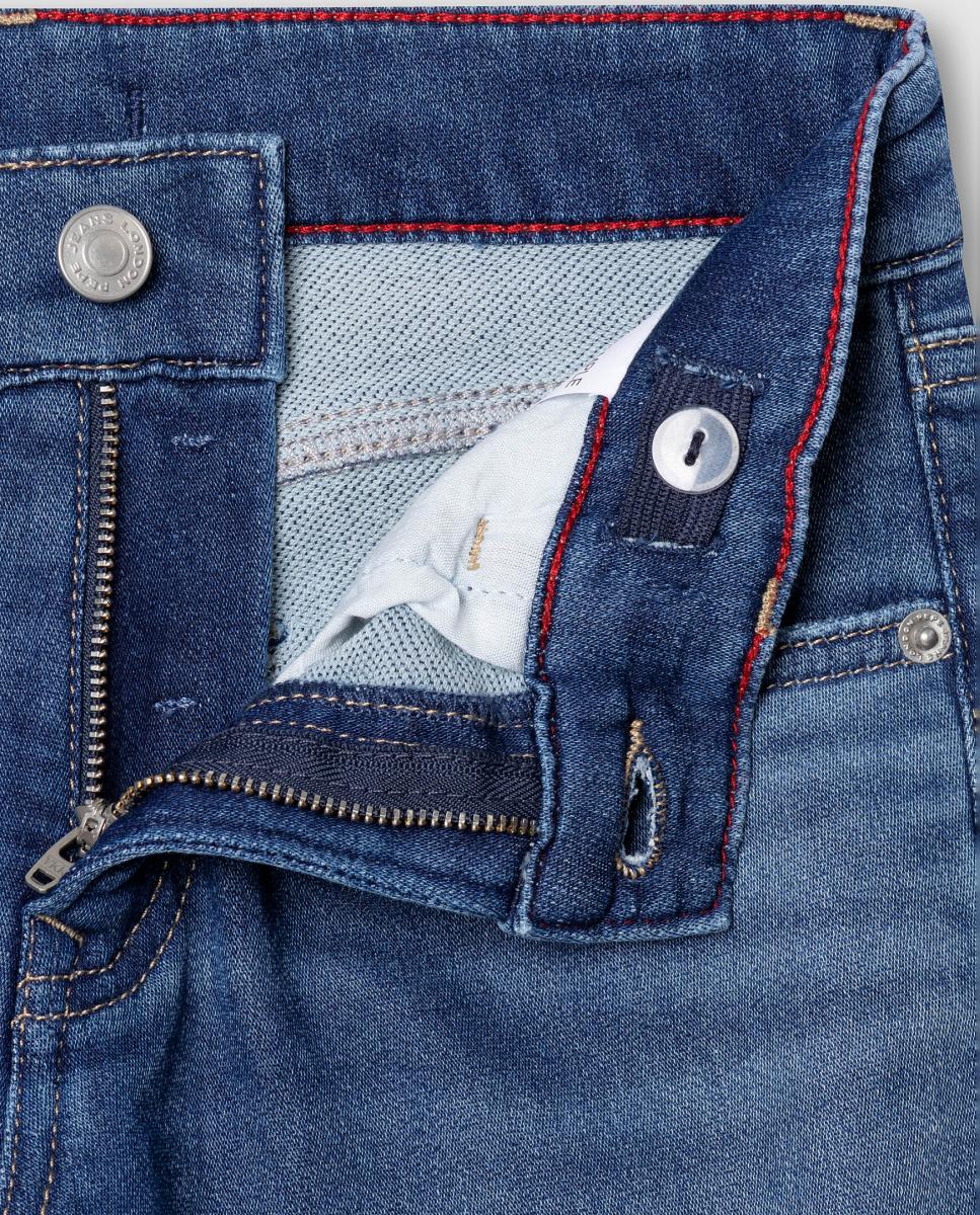 Jeans Straight Cashed Azul-3