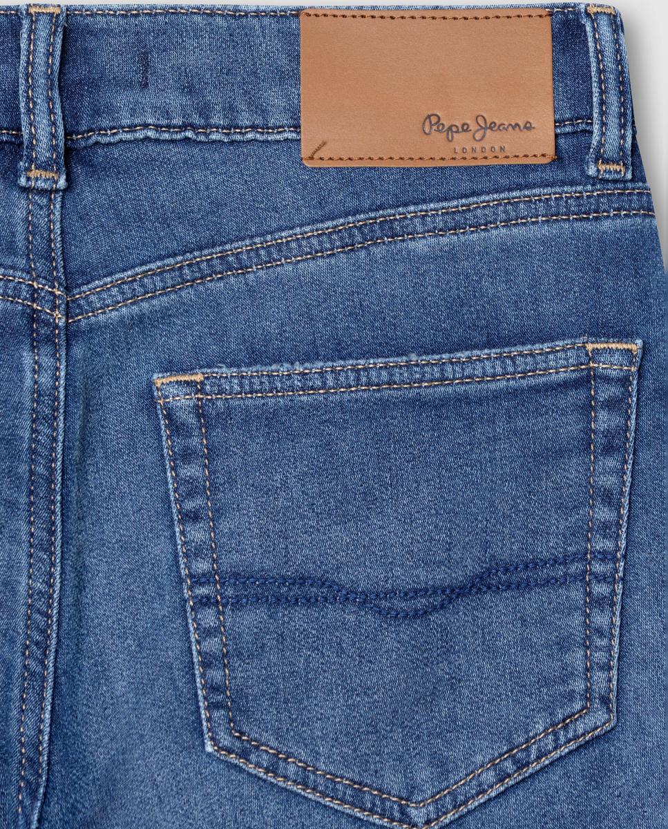 Jeans Straight Cashed Azul-4