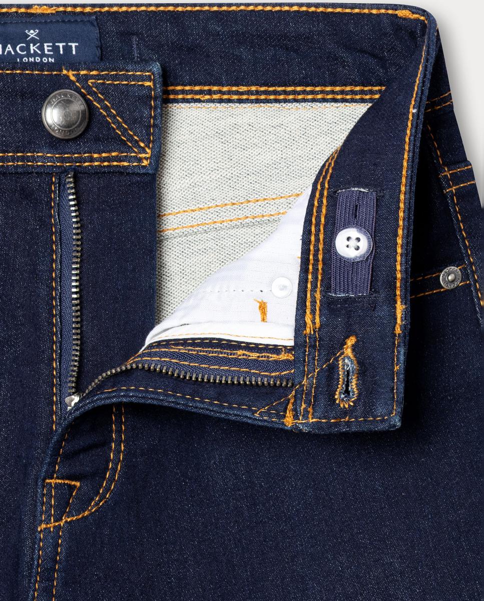 Jeans Straight Fit Azul-marinho-3