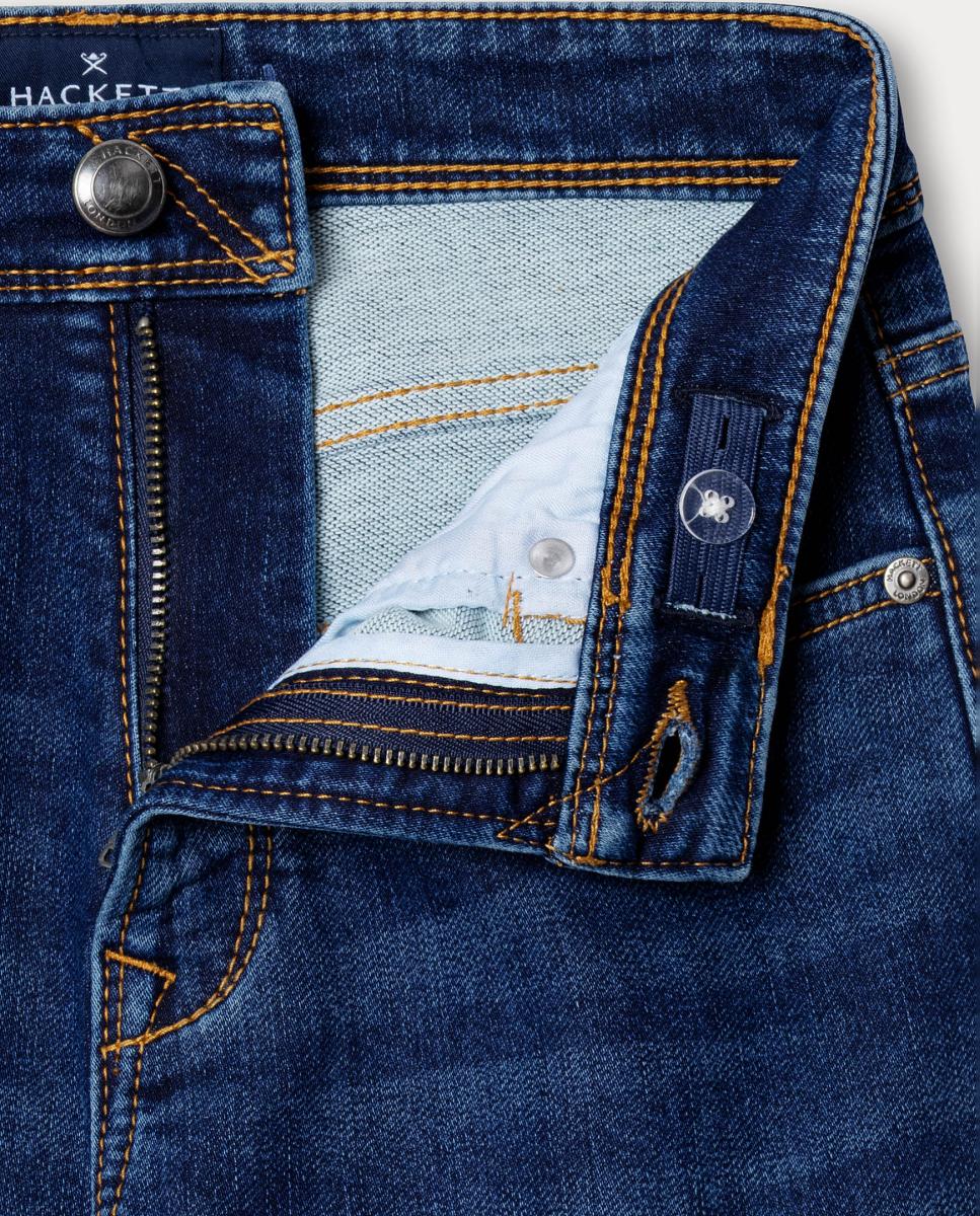 Pantalón cargo vaquero de niño - Hackett - Azul índigo Azul índigo-3