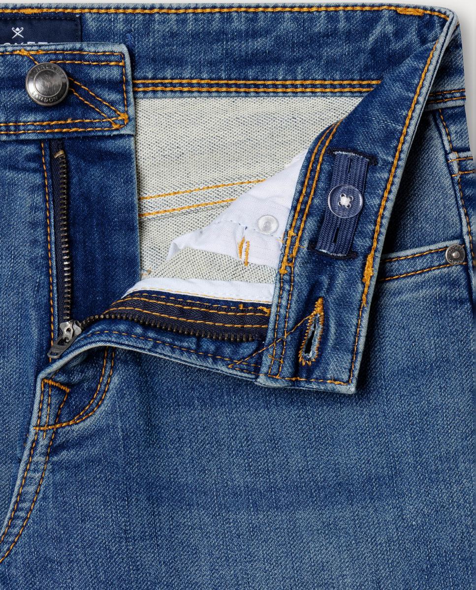 Jeans Straight Fit Hackett Azul-índigo-3