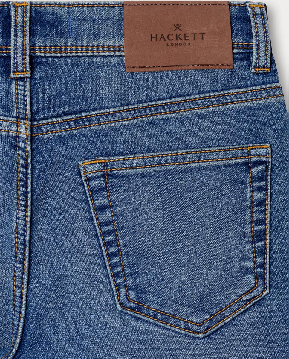 Jeans Straight Fit Hackett Azul-índigo-4