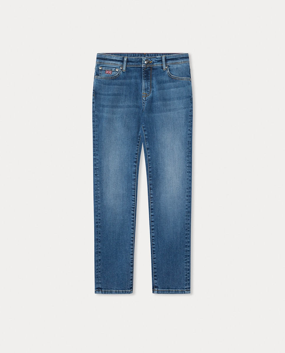 Jeans Regular Fit Hackett Azul-índigo-1