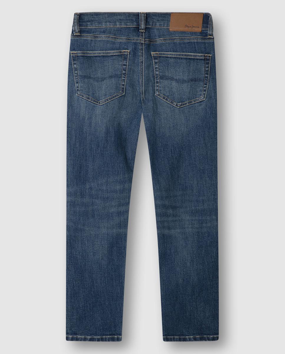 Jeans Straight Cashed Azul-índigo-2