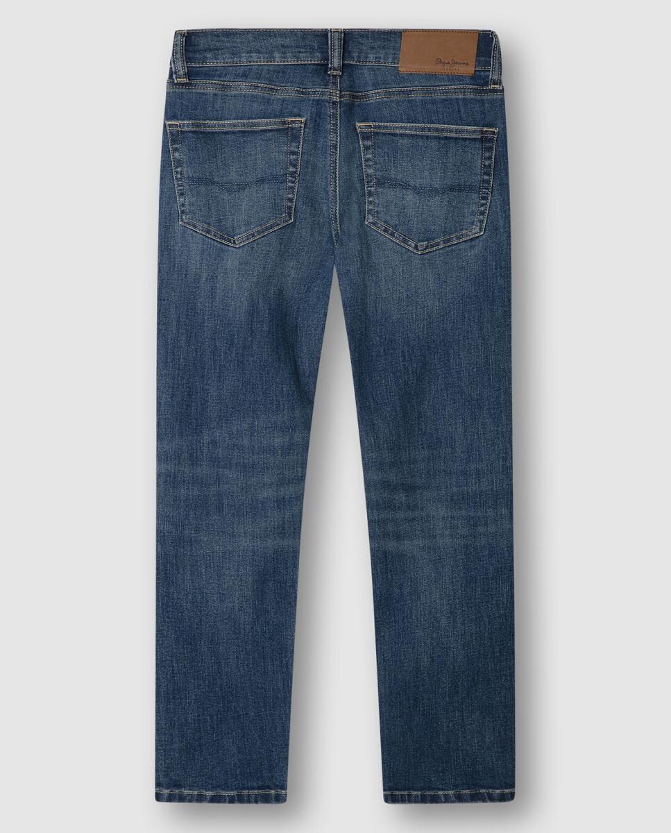 Jeans Straight Cashed Azul-índigo-2