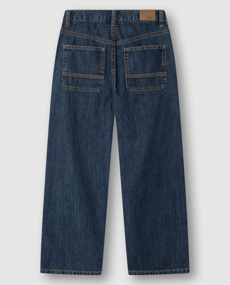 Pantalón vaquero con parches Loose Dan Double Knee de niño - Pepe Jeans - Azul índigo Azul índigo-2