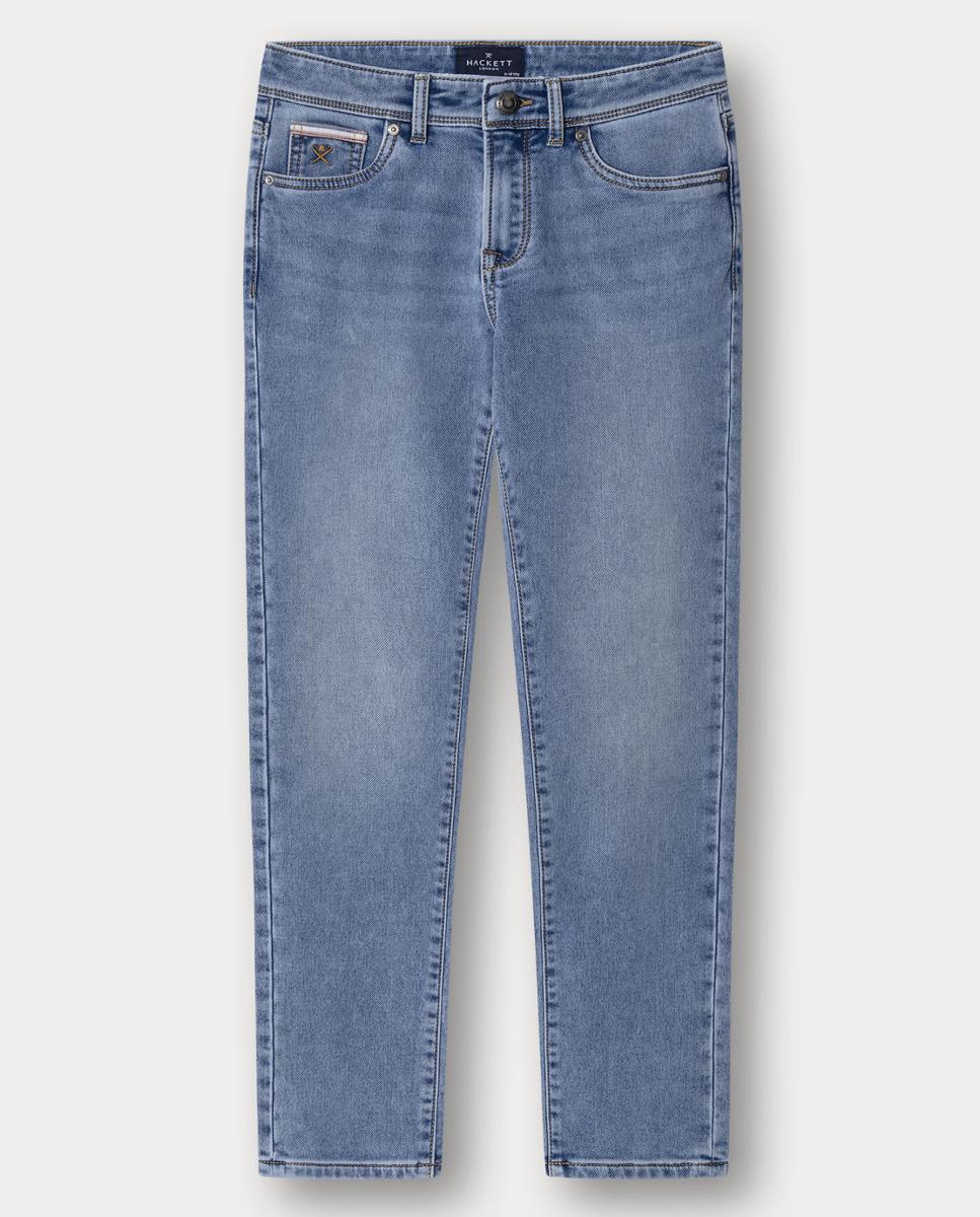 Jeans Straight Fit Light Azul-1