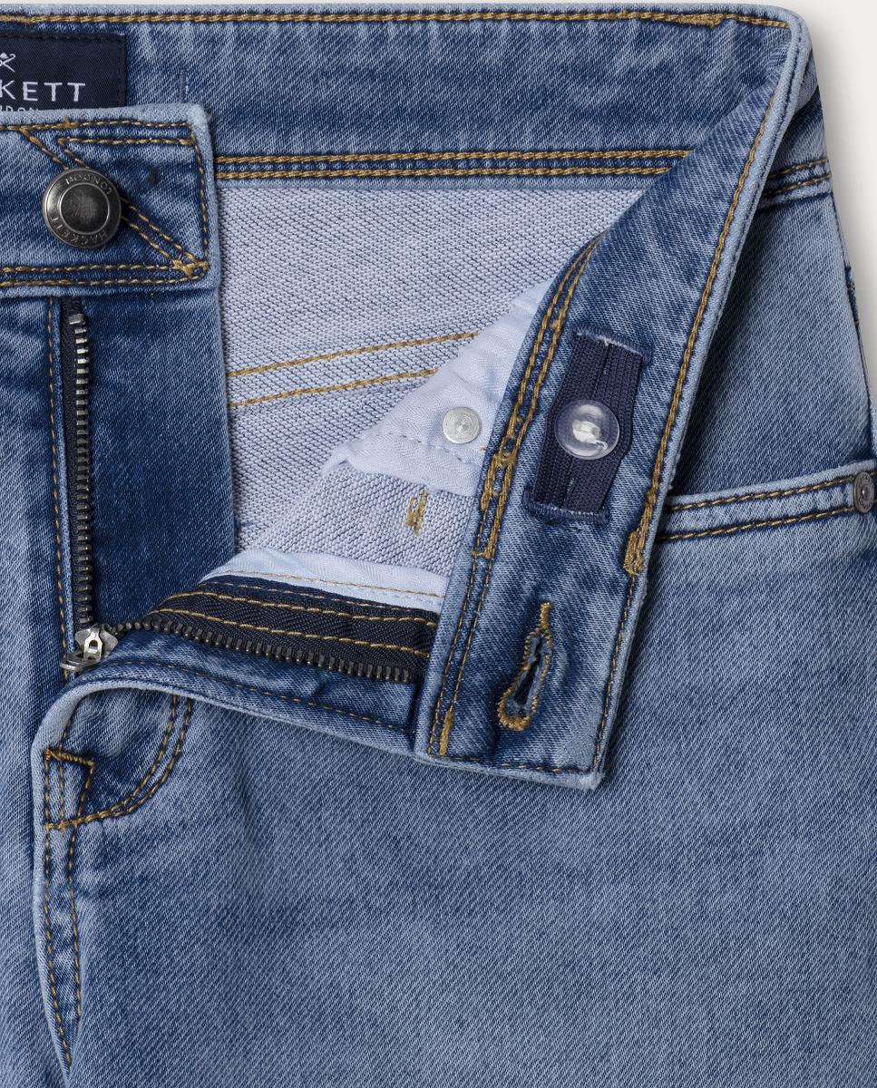 Jeans Straight Fit Light Azul-3