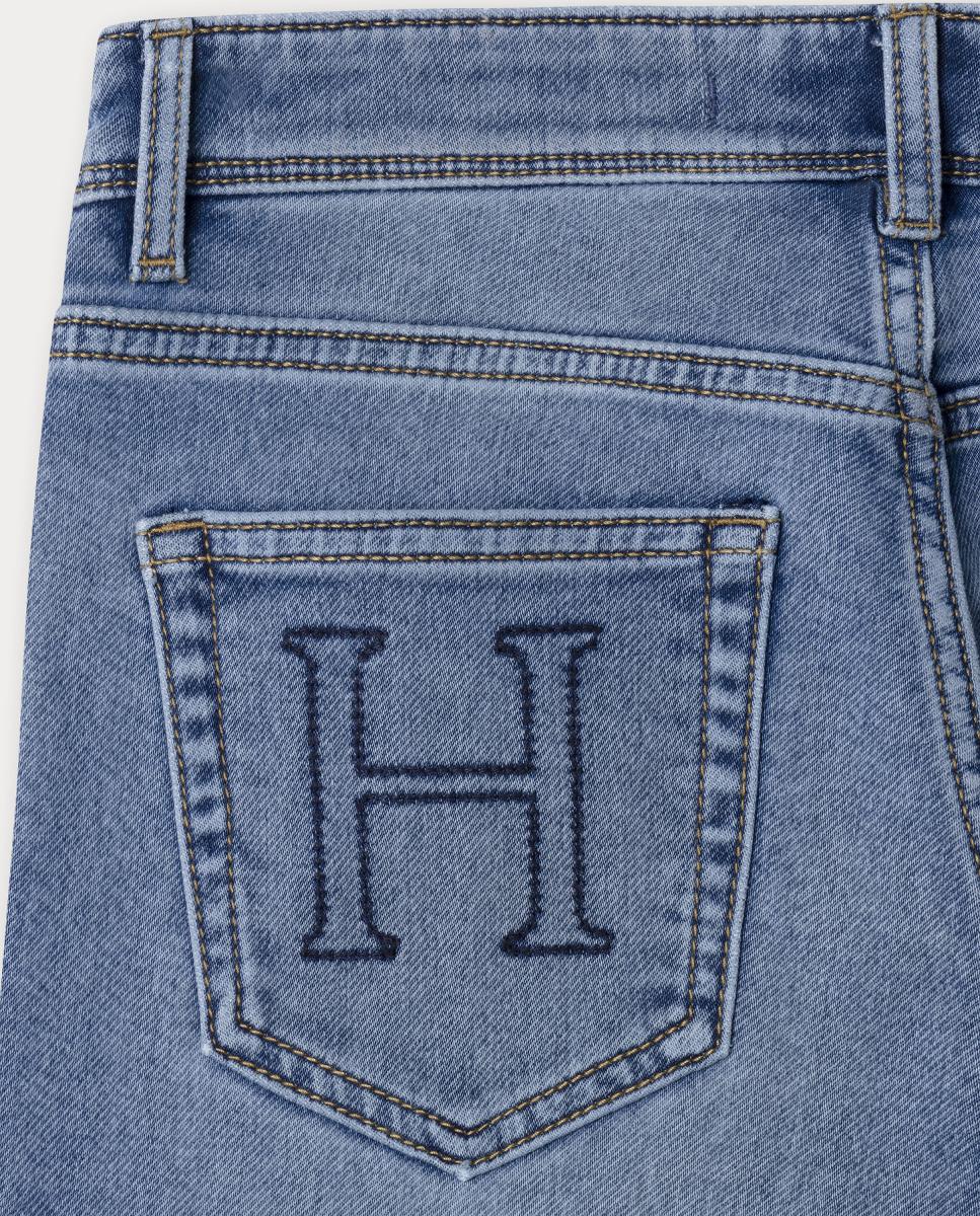 Jeans Straight Fit Light Azul-4