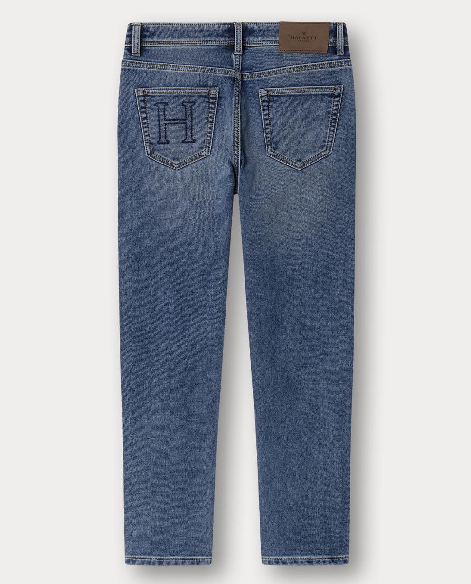 Jeans Straight Fit Vintage Hackett Azul-2