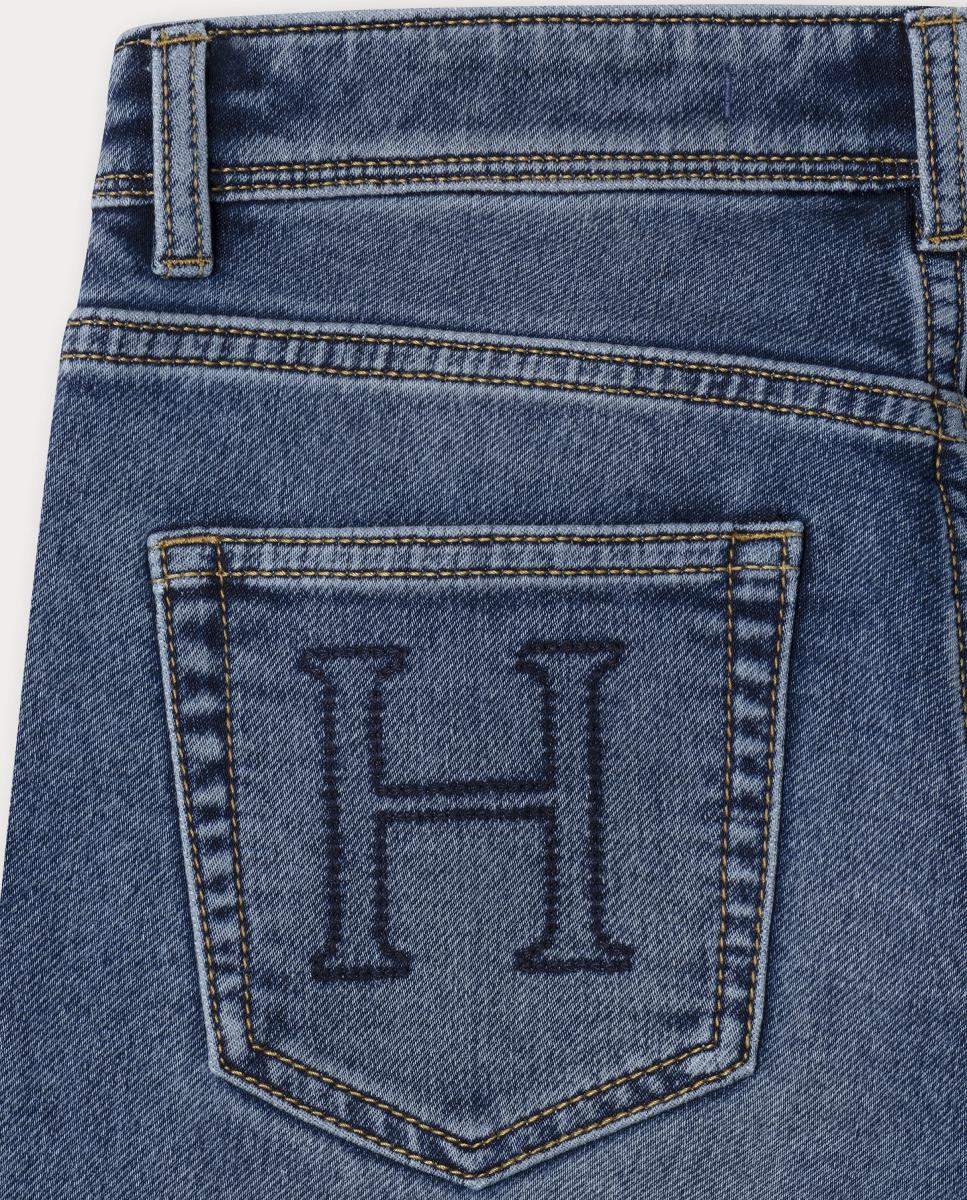 Jeans Straight Fit Vintage Hackett Azul-4