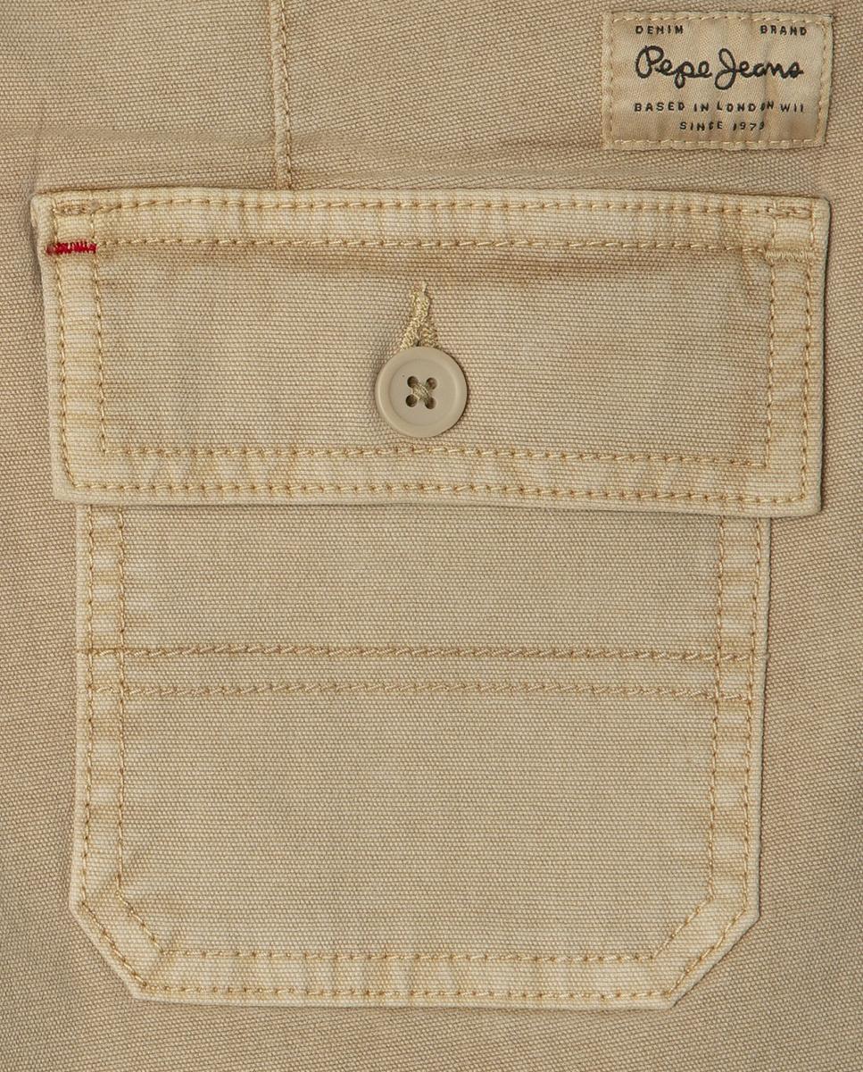 Calções com Remendos Ethan Pepe Jeans Camel-4