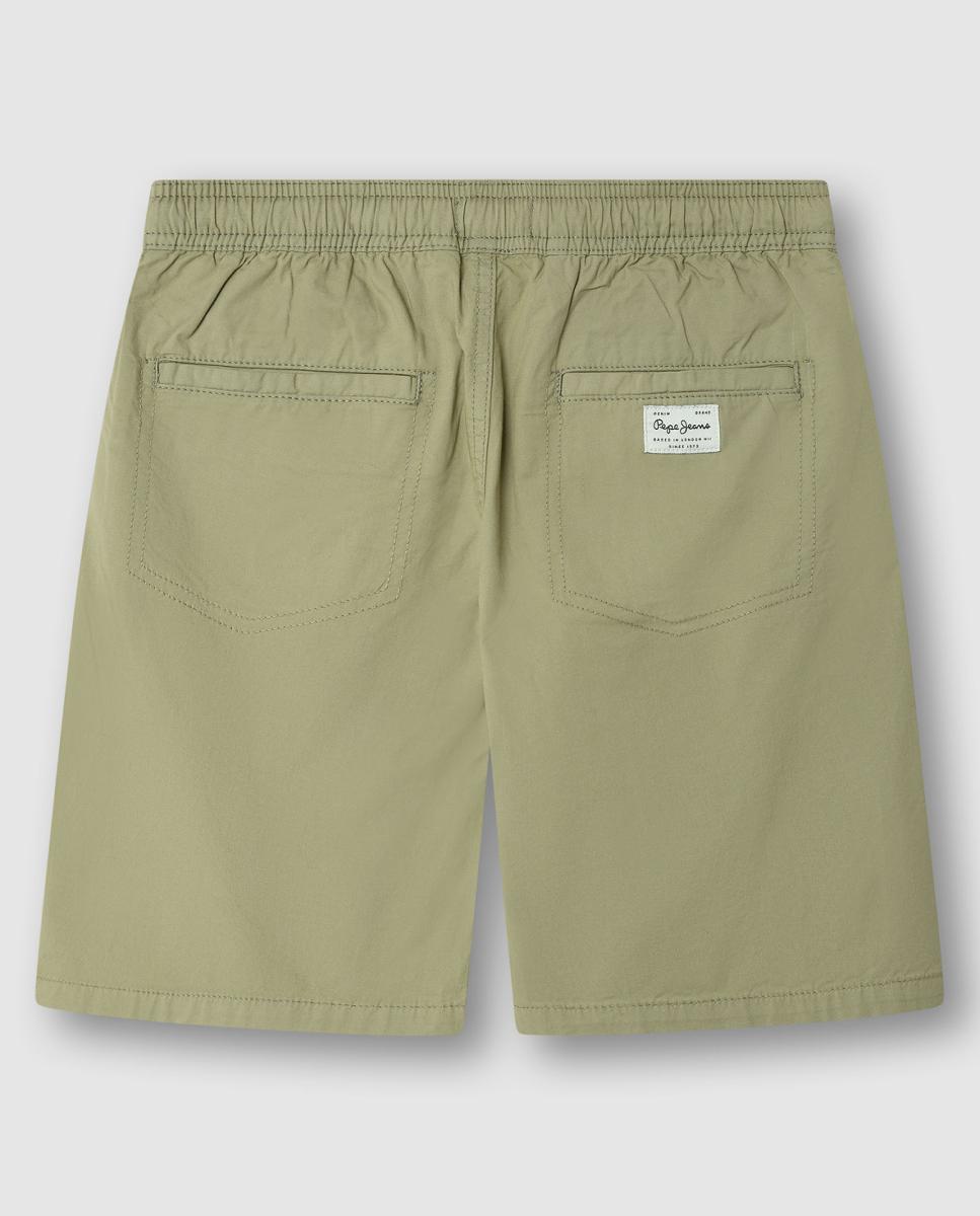 Calças Chino com Cordão Ajustável Stephen Pepe Jeans Verde-militar-2