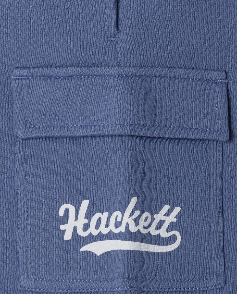 Shorts de felpa cargo de niño - Hackett - Azul Azul-4