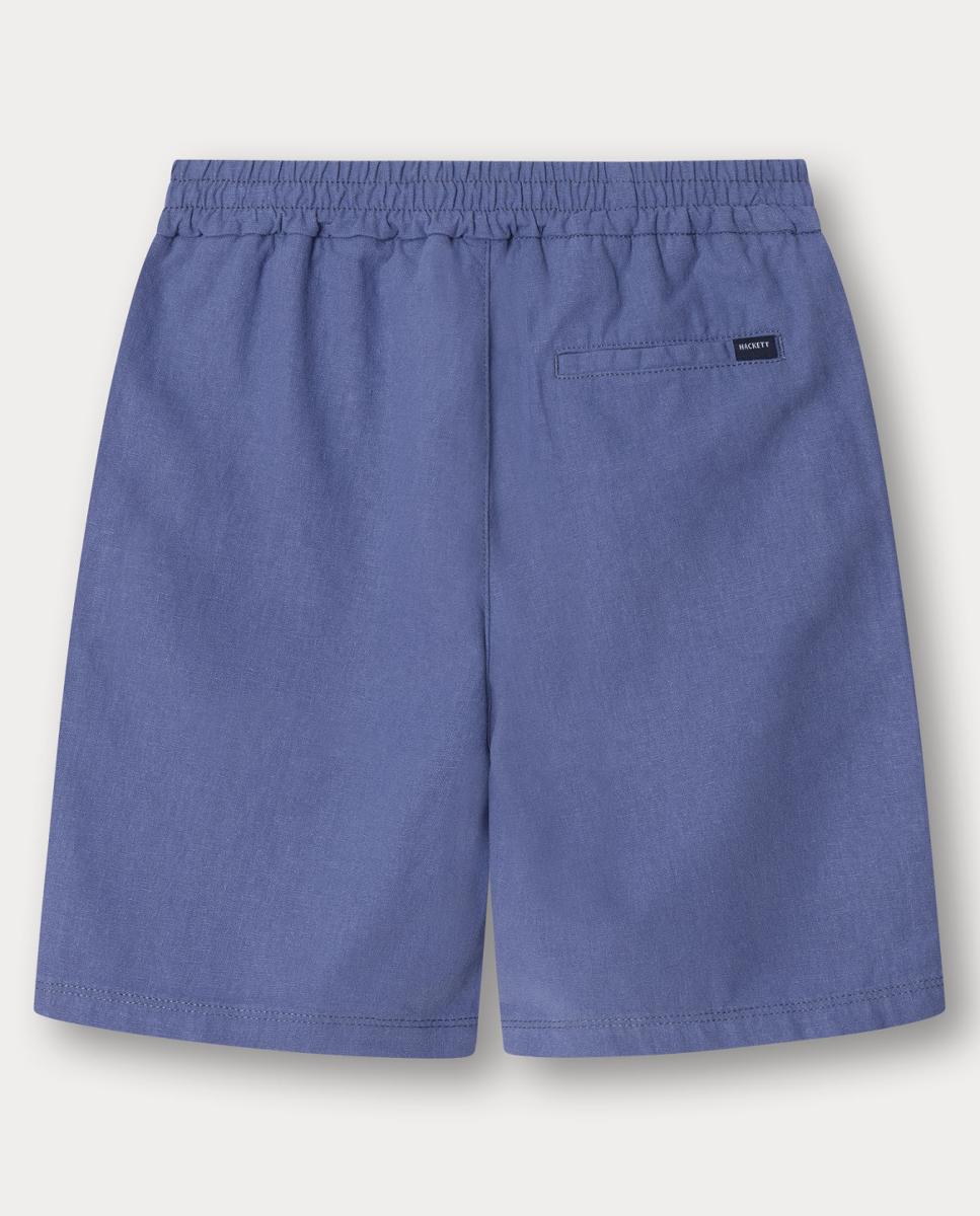 Calções de Linho Hackett Azul-2