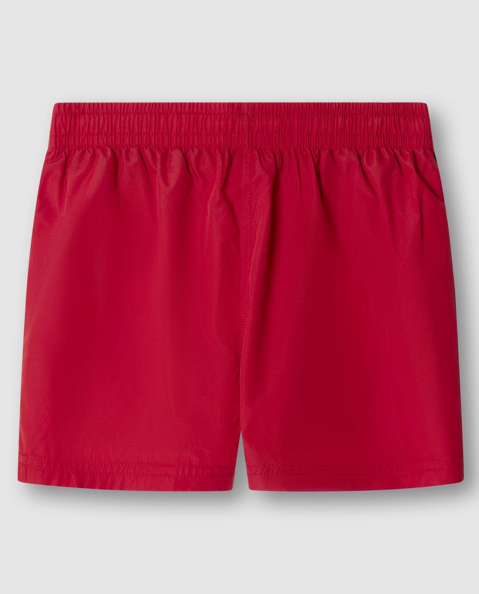 Calções de Banho Lisos com Logótipo Pepe Jeans Vermelho-2