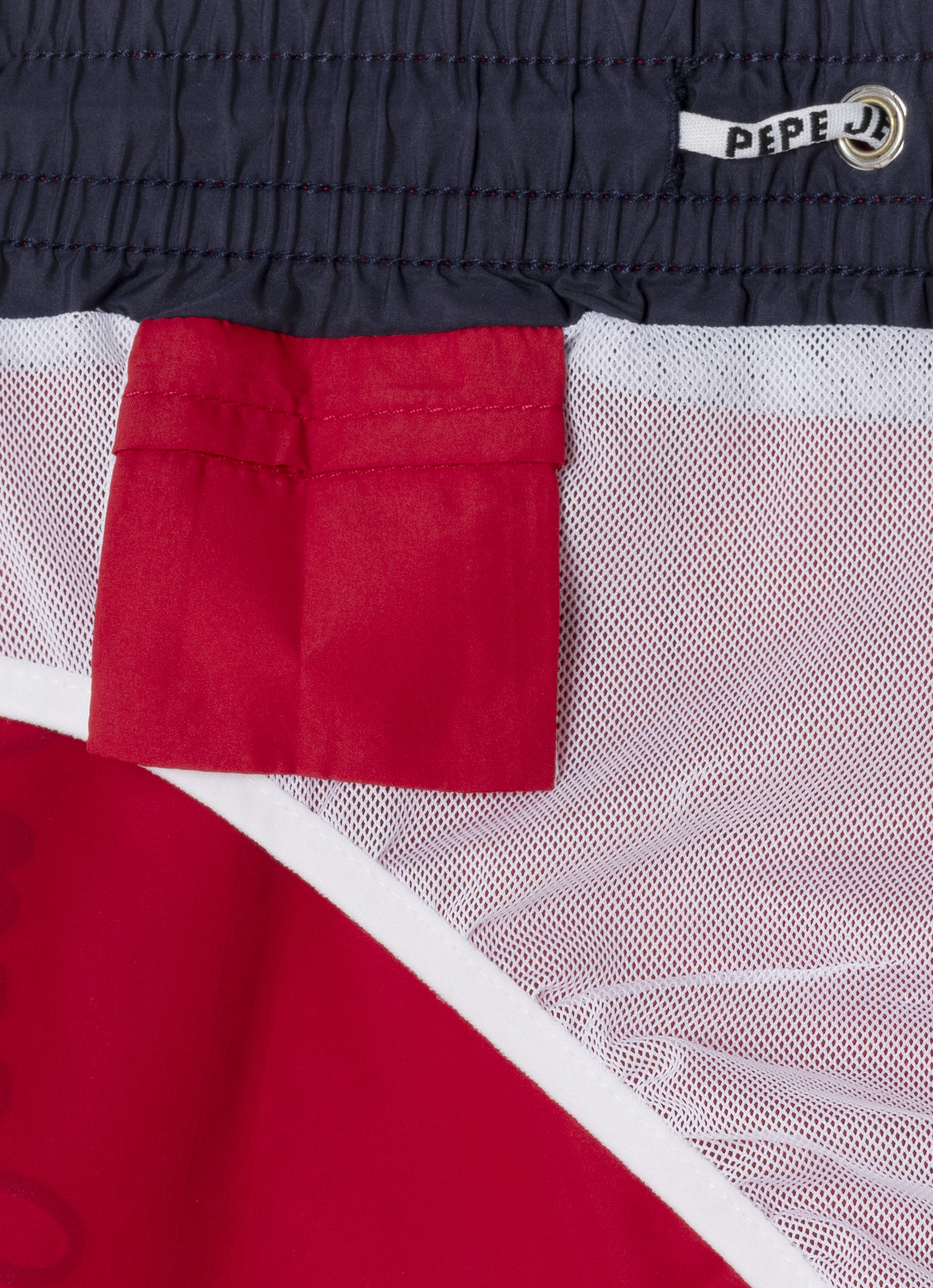 Calções de Banho Lisos com Logótipo Pepe Jeans Vermelho-4