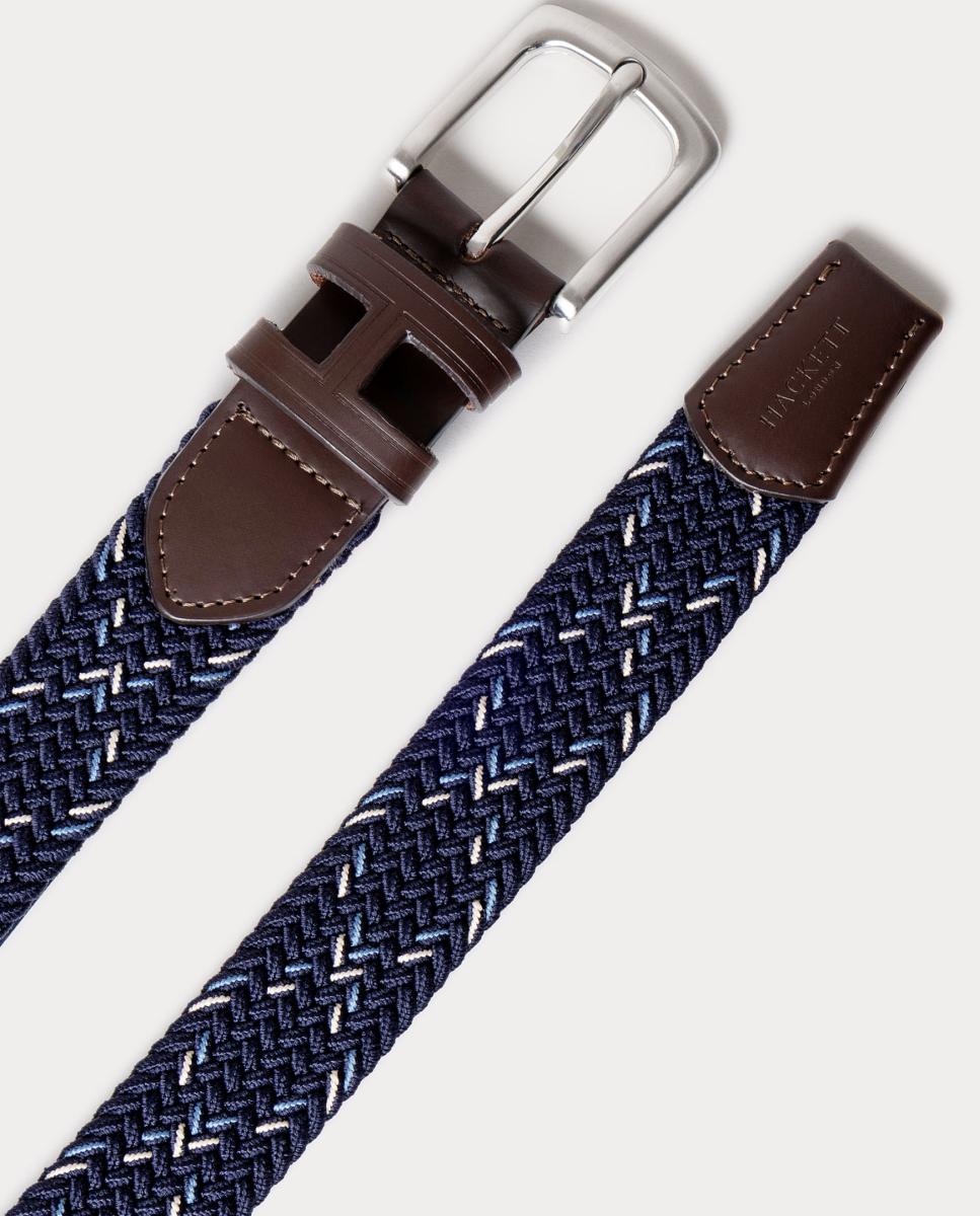 Cinturón elástico trenzado de niño - Hackett - Azul marino Azul marino-3