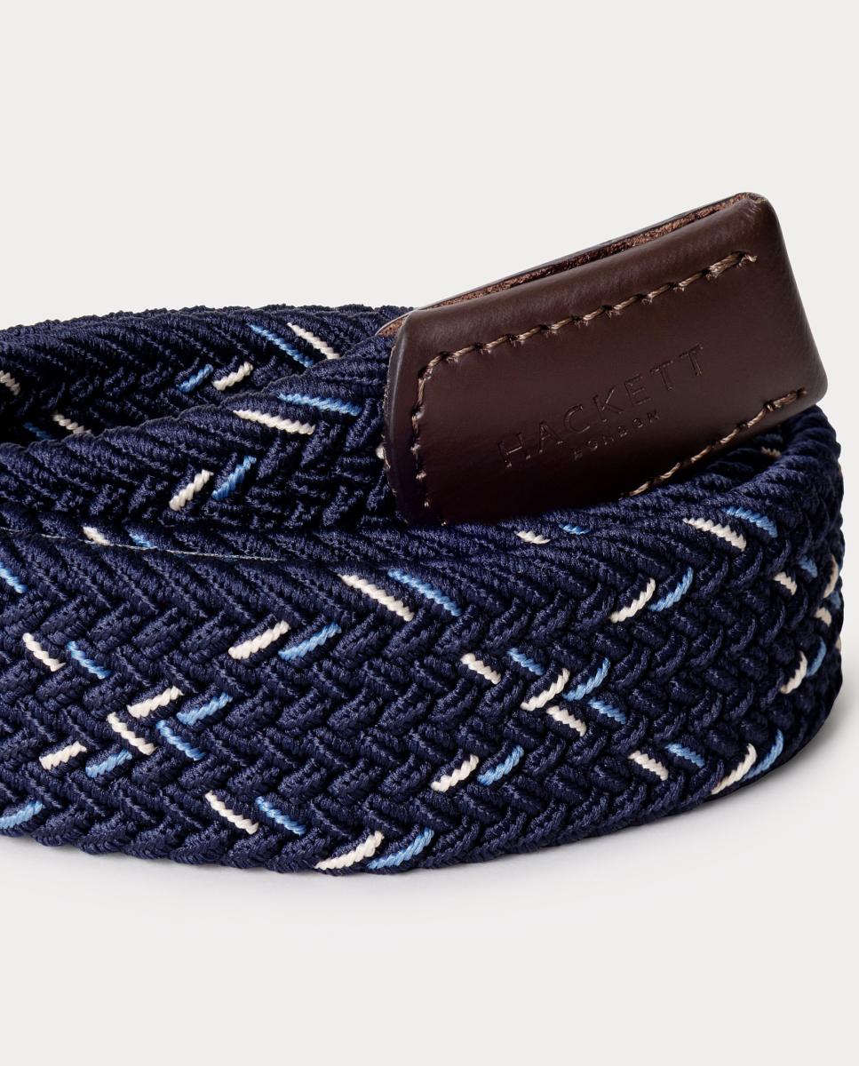 Cinturón elástico trenzado de niño - Hackett - Azul marino Azul marino-4