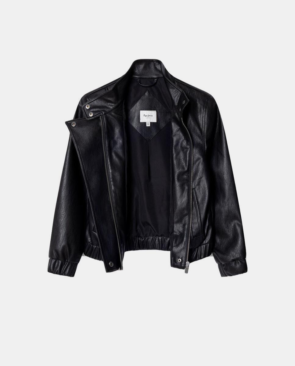 Chaqueta bomber Karla de niña - Pepe Jeans - Negro Negro-3