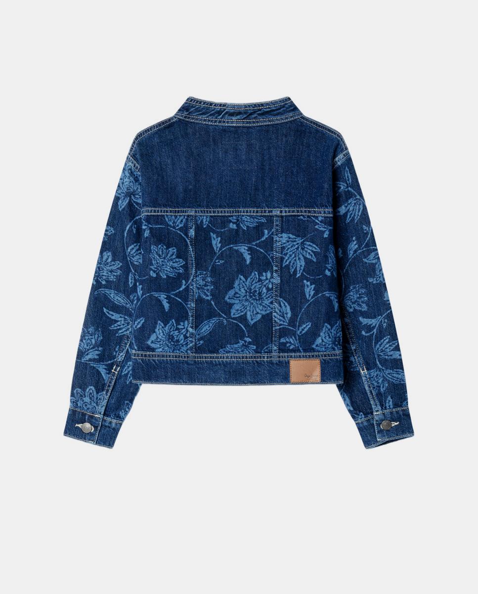 Casaco de Ganga Flora Pepe Jeans Azul-índigo-2