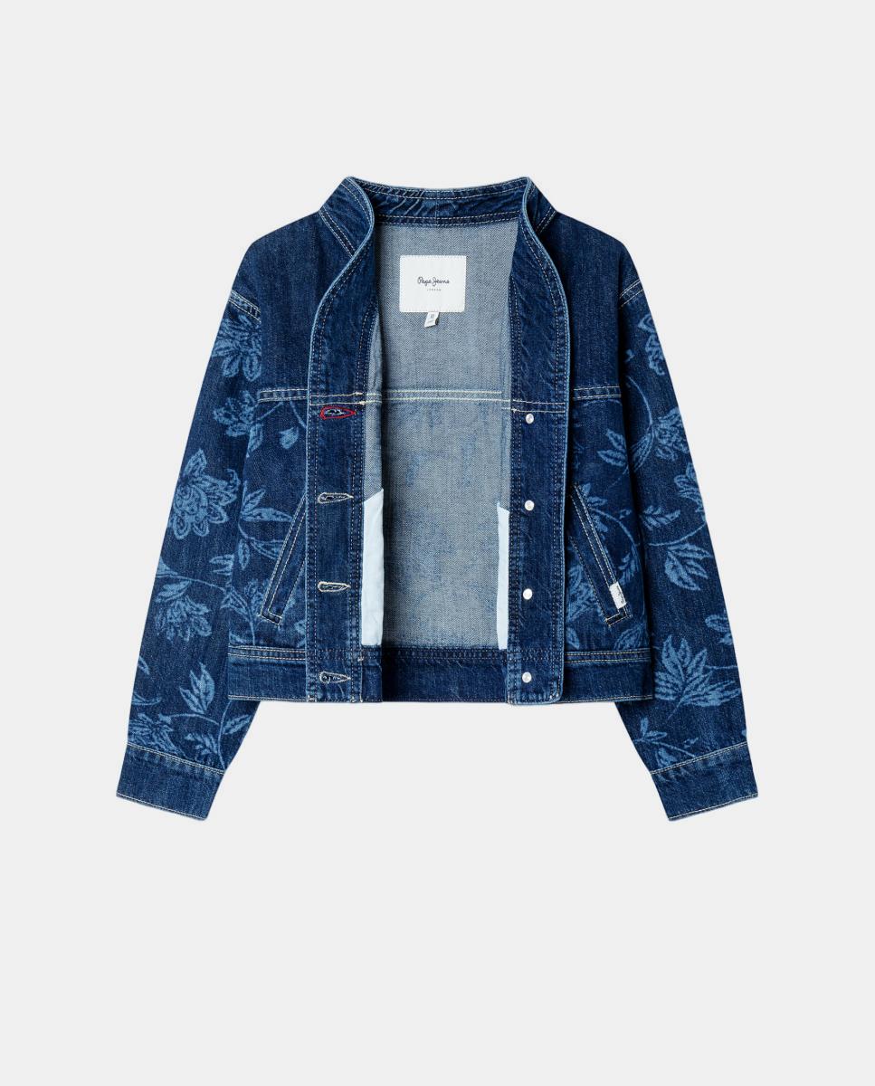 Casaco de Ganga Flora Pepe Jeans Azul-índigo-3