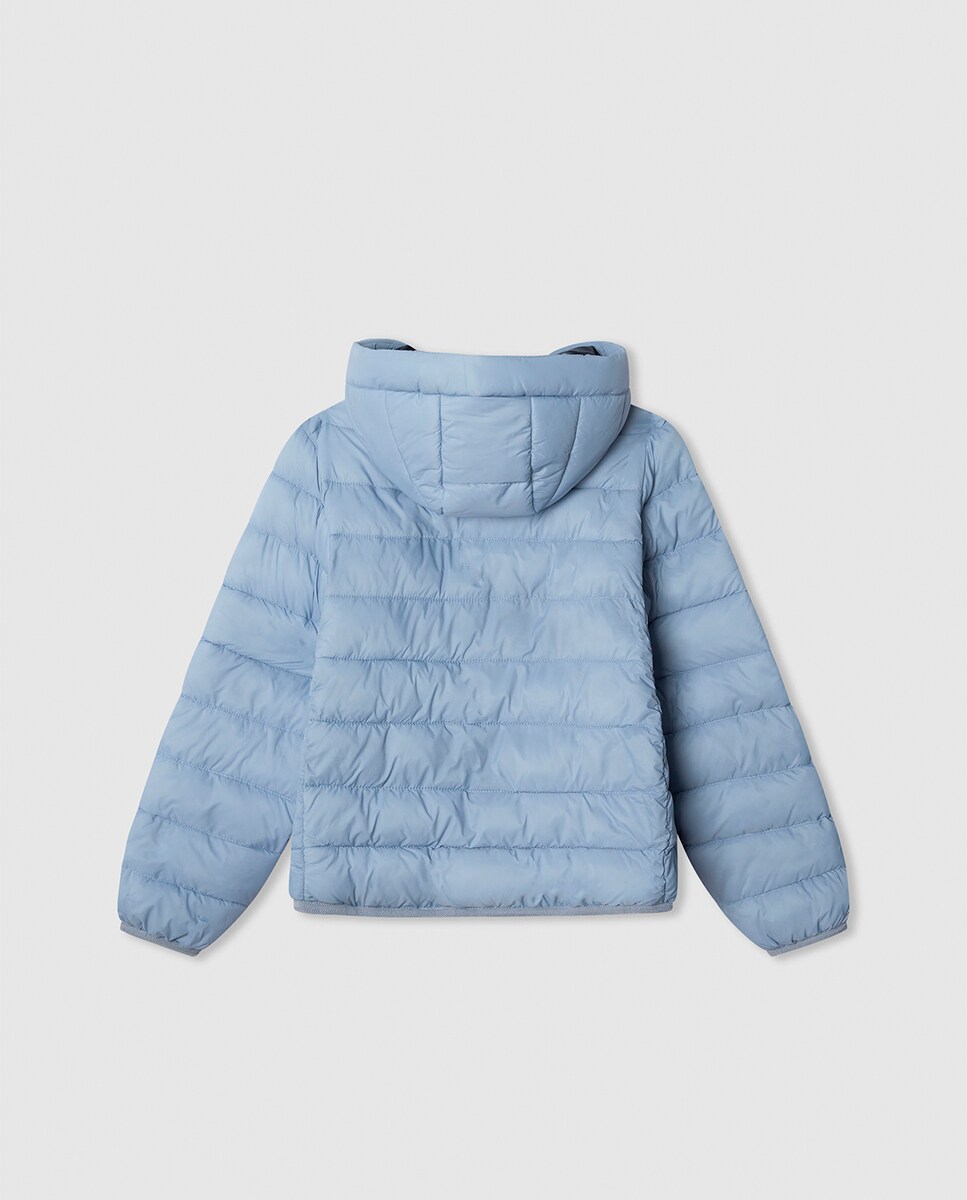 Casaco Acolchoado Dahlia Short Azul-claro-2