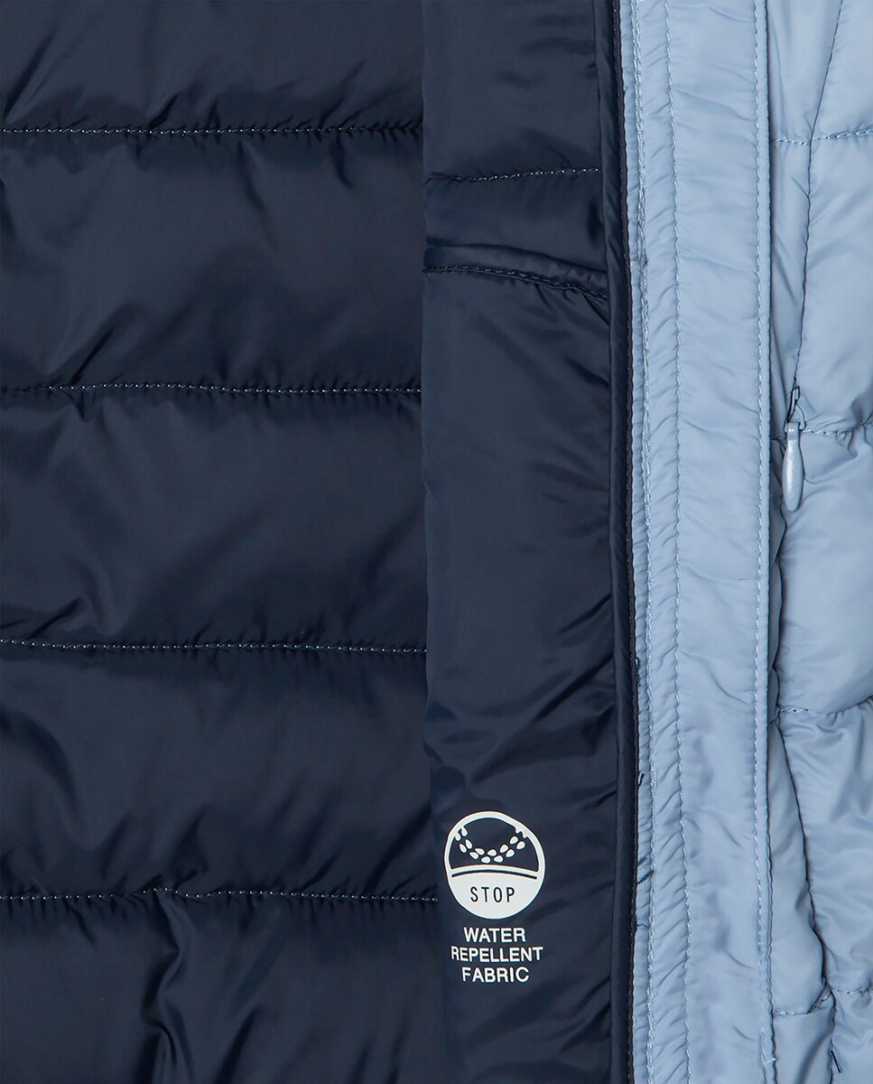 Casaco Acolchoado Dahlia Short Azul-claro-3