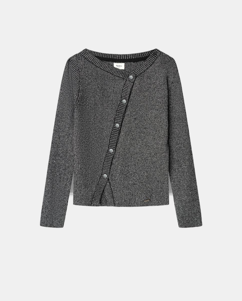 Imagen 1 de Top asimétrico Melis de niña - Pepe Jeans - Gris Gris