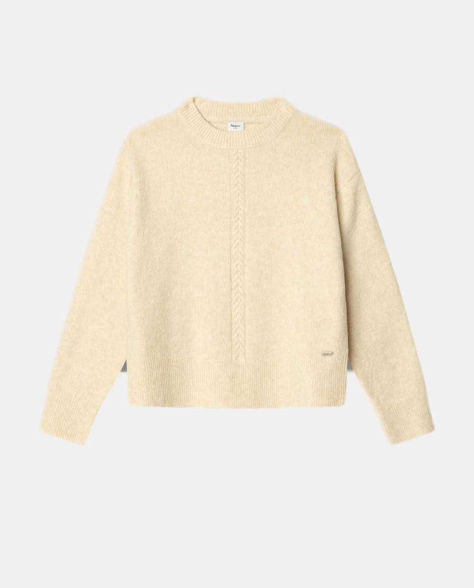 Jesey de punto Maeve de niña - Pepe Jeans - Crema Crema-1