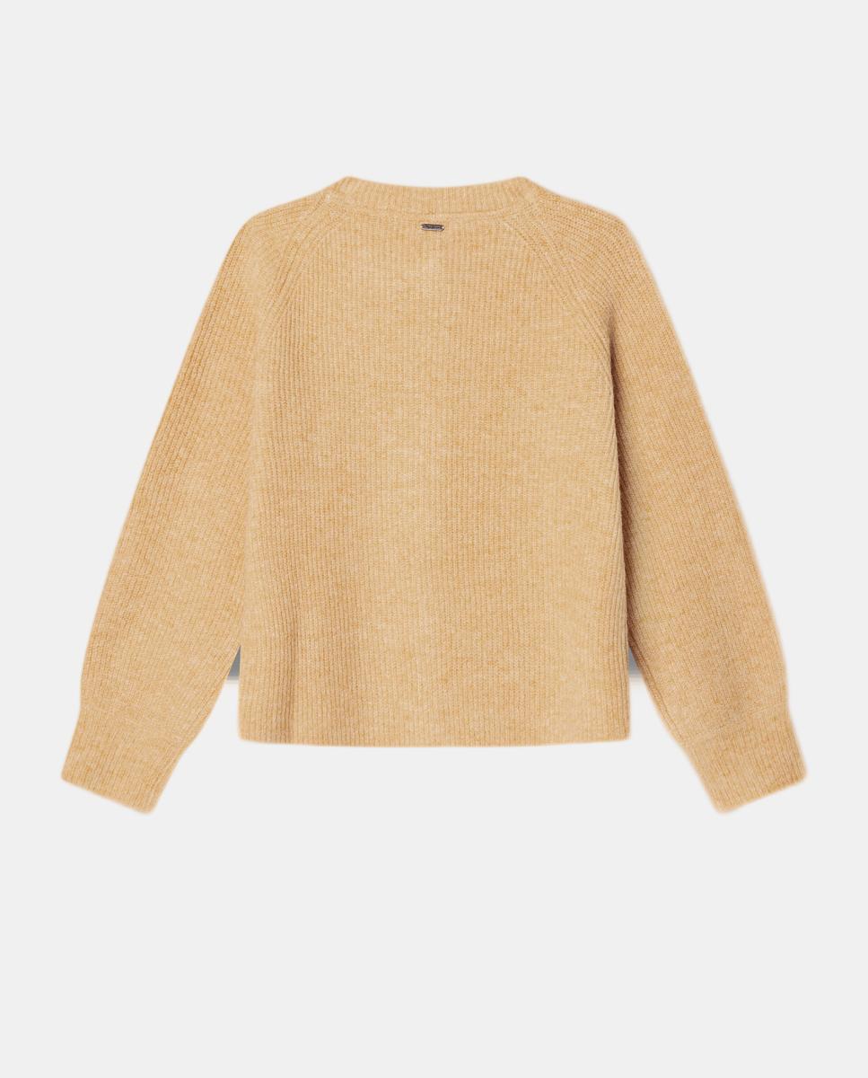 Cardigan de Malha Maria Camel-2