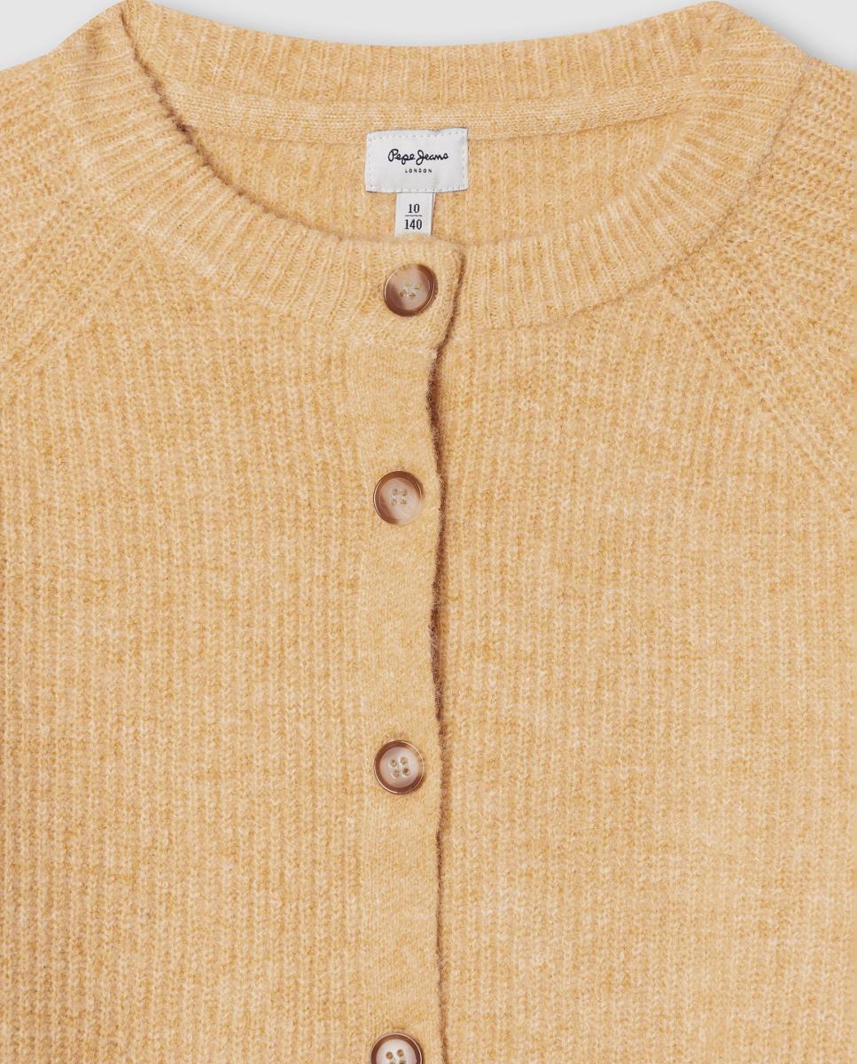 Cardigan de Malha Maria Camel-3