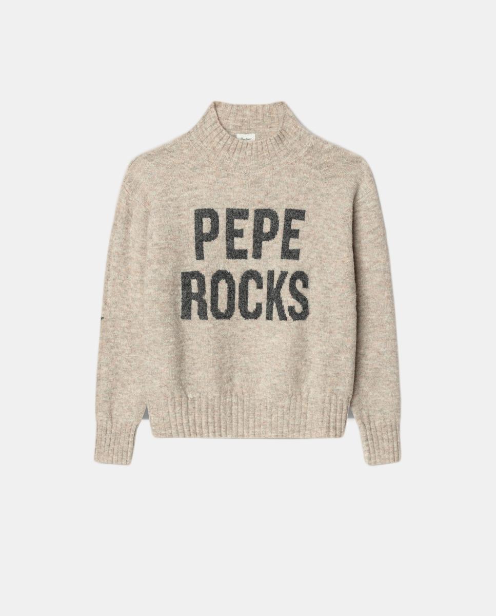 Jersey de punto Maureen de niña - Pepe Jeans - Beige Beige-1